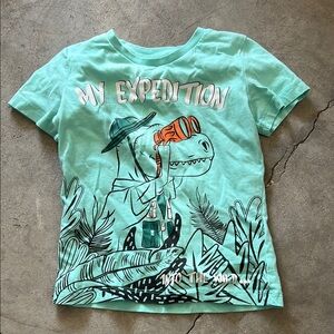 5T Kids Dinosaur Expedition T-Shirt - Green